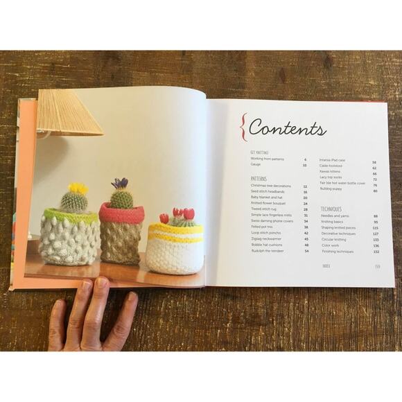 Mollie Makes Knitting Hardcover Knit Pattern Book Scaves Gifts Cushions Toys - Picture 9 of 10